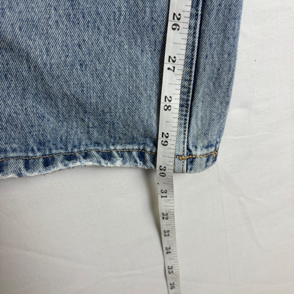 Hollister Low-Rise Baggy Jeans Light Wash Denim Wide Leg Womens 0 w25 Y2K Skater - Picture 3 of 8